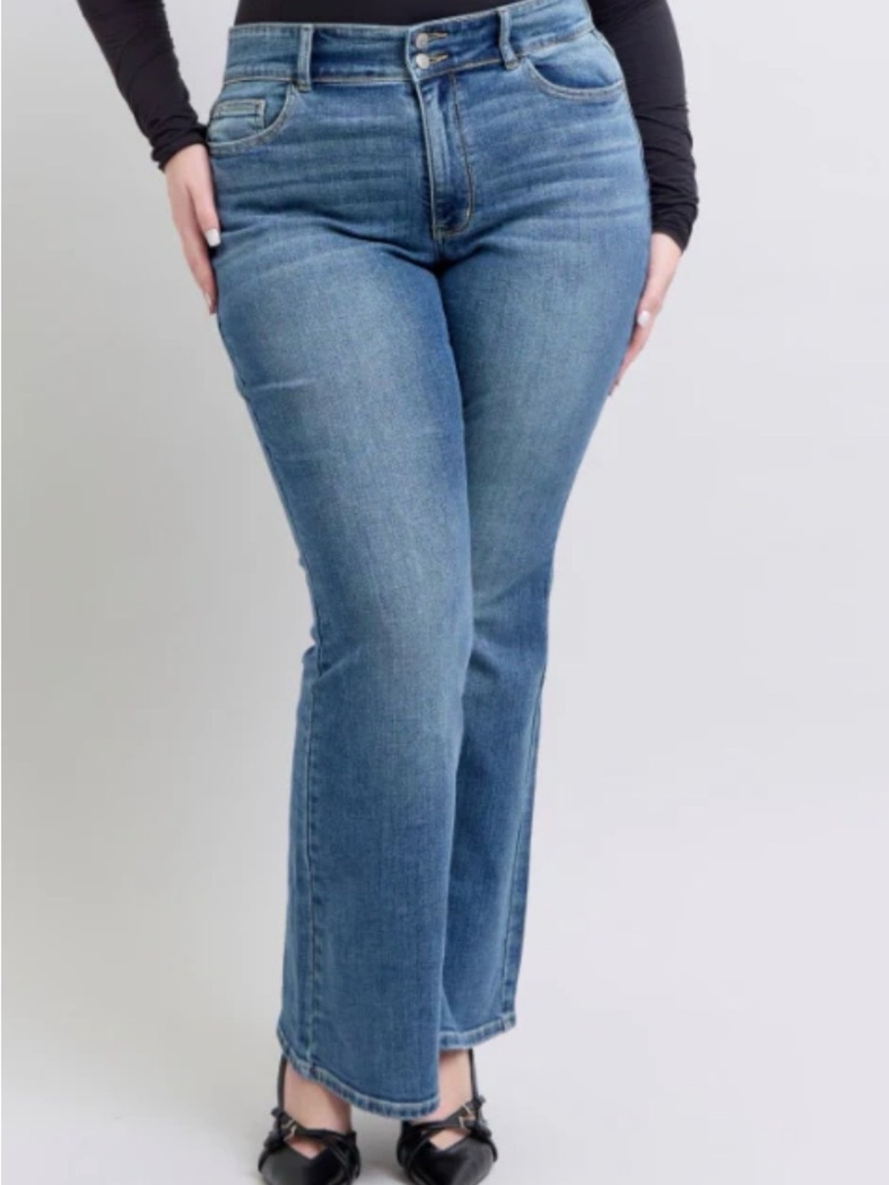 Judy Blue High Rise Flare Jeans Mid Wash Women’s 18W